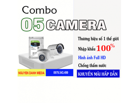 TRỌN BỘ 5 CAMERA HIKVISION